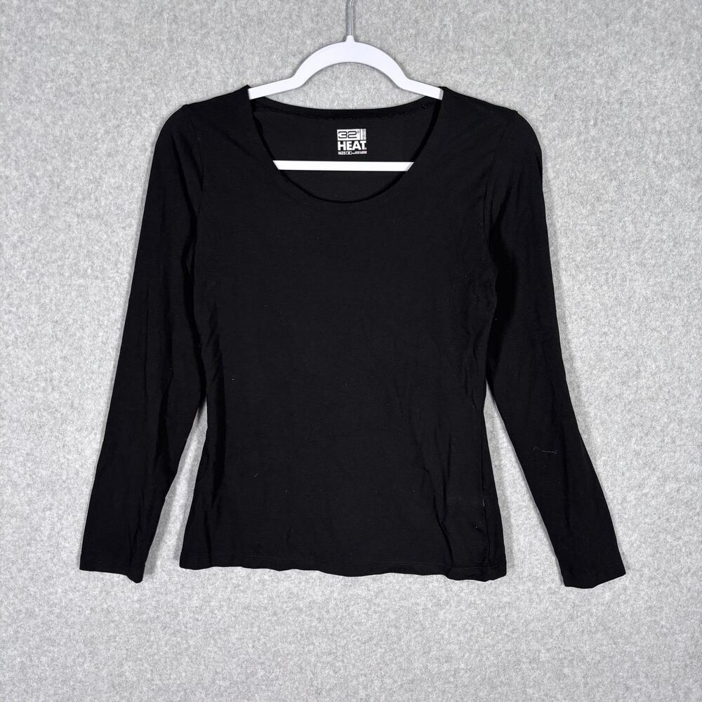 32 Degrees Heat Top Womens Medium Thin Stretch Base Layer Warm‎ Ski Snow Hike